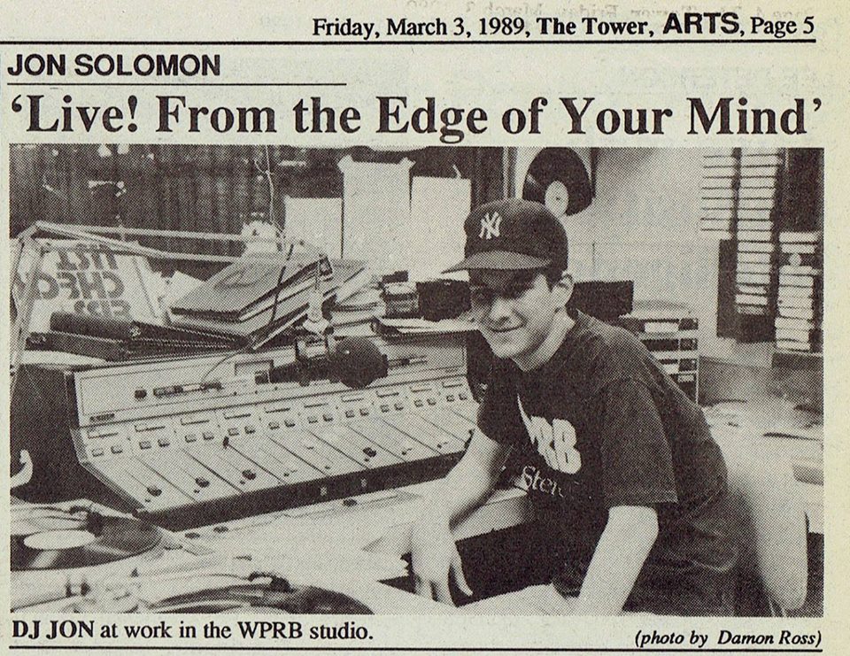 jonsolomon's tweet photo. Reminder: 

My second Membership Drive show on @WPRB is TOMORROW NIGHT (Wednesday)  from 5-8 pm ET.

Thank you in advance for your support of interesting, challenging, independent radio. 

Also, here is a photo of me as a fresh-faced 15 year-old DJ.  

#WPRB2018 https://t.co/YLjnar22jY