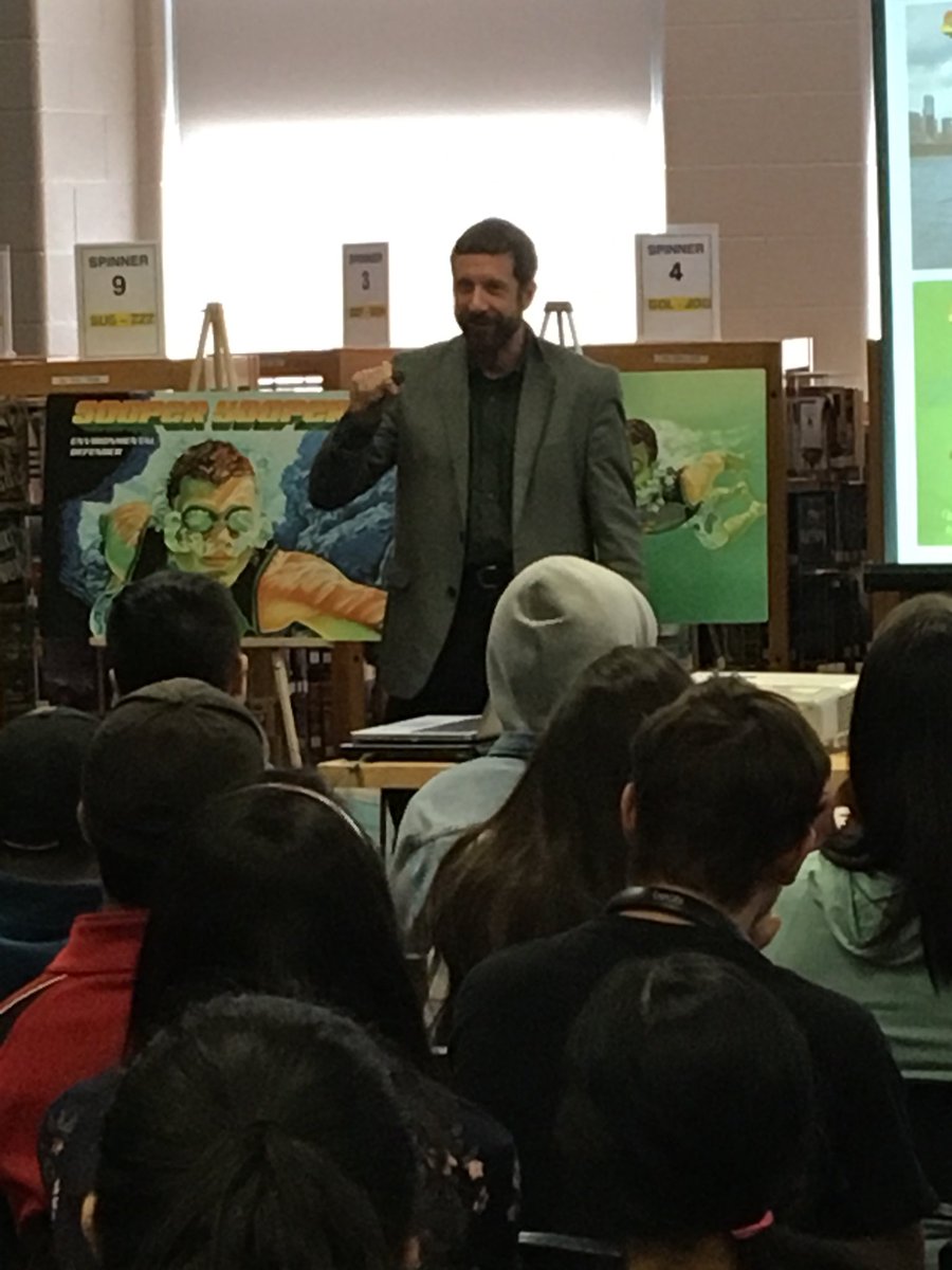 SocialSciRHSS's tweet photo. What an incredibly funny, intelligent and informative presentation for our students by author Mark Newman #sooperyooper!  Thank you! https://t.co/8gJwKSs40f