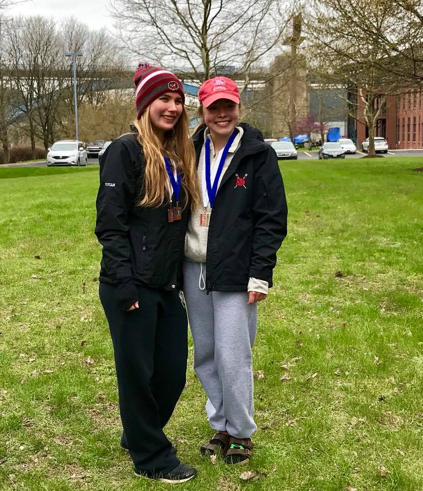 USCCrew's tweet photo. Cold Day, but USC Crew had success:
WV2X Maddie McConoughy &amp; Vivian Boettger GOLD
WLtWt2X Kyra Hughes &amp; Amanda Schaeffer SILVER
WV4 Maddie McConoughy, Vivian Boettger, Amanda Schaeffer, Patrice Boyd, Kyra Hughes BRONZE
Onto Midwest Championships! #uscrowing https://t.co/h1J7gjT8zn