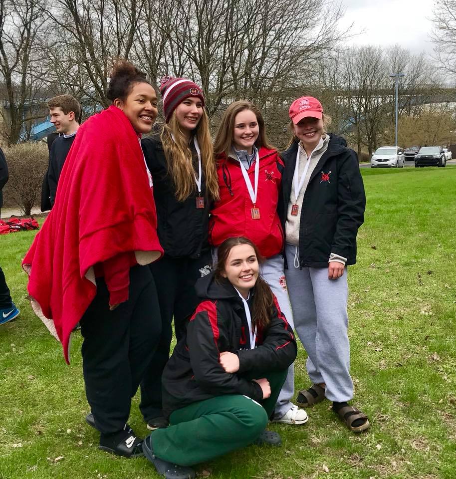 USCCrew's tweet photo. Cold Day, but USC Crew had success:
WV2X Maddie McConoughy &amp; Vivian Boettger GOLD
WLtWt2X Kyra Hughes &amp; Amanda Schaeffer SILVER
WV4 Maddie McConoughy, Vivian Boettger, Amanda Schaeffer, Patrice Boyd, Kyra Hughes BRONZE
Onto Midwest Championships! #uscrowing https://t.co/h1J7gjT8zn