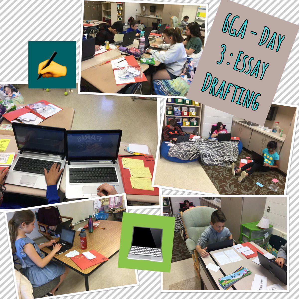 Day 3 of 6GA. Ss reporting ease with drafting. Hmm...could it be the preparation from all of the great <a href="/CBBridgeValley/">Bridge Valley Elem</a> teachers?!