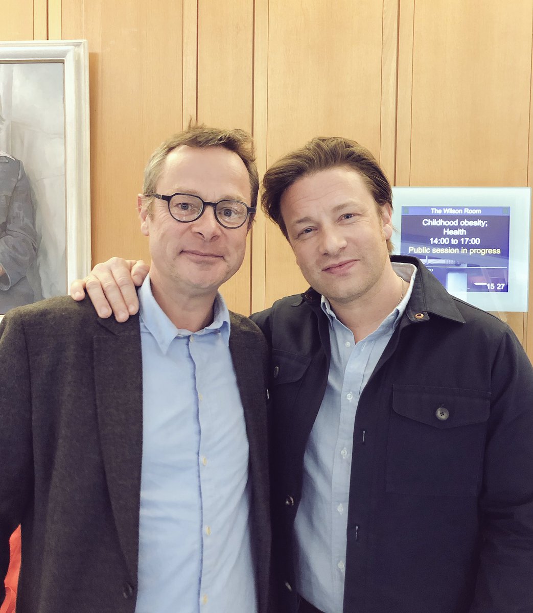 Getting ready to give evidence on #ChildhoodObesity <a href="/CommonsHealth/">Health and Social Care Committee</a> with <a href="/jamieoliver/">Jamie Oliver</a>. #britainsfatfight #adenough