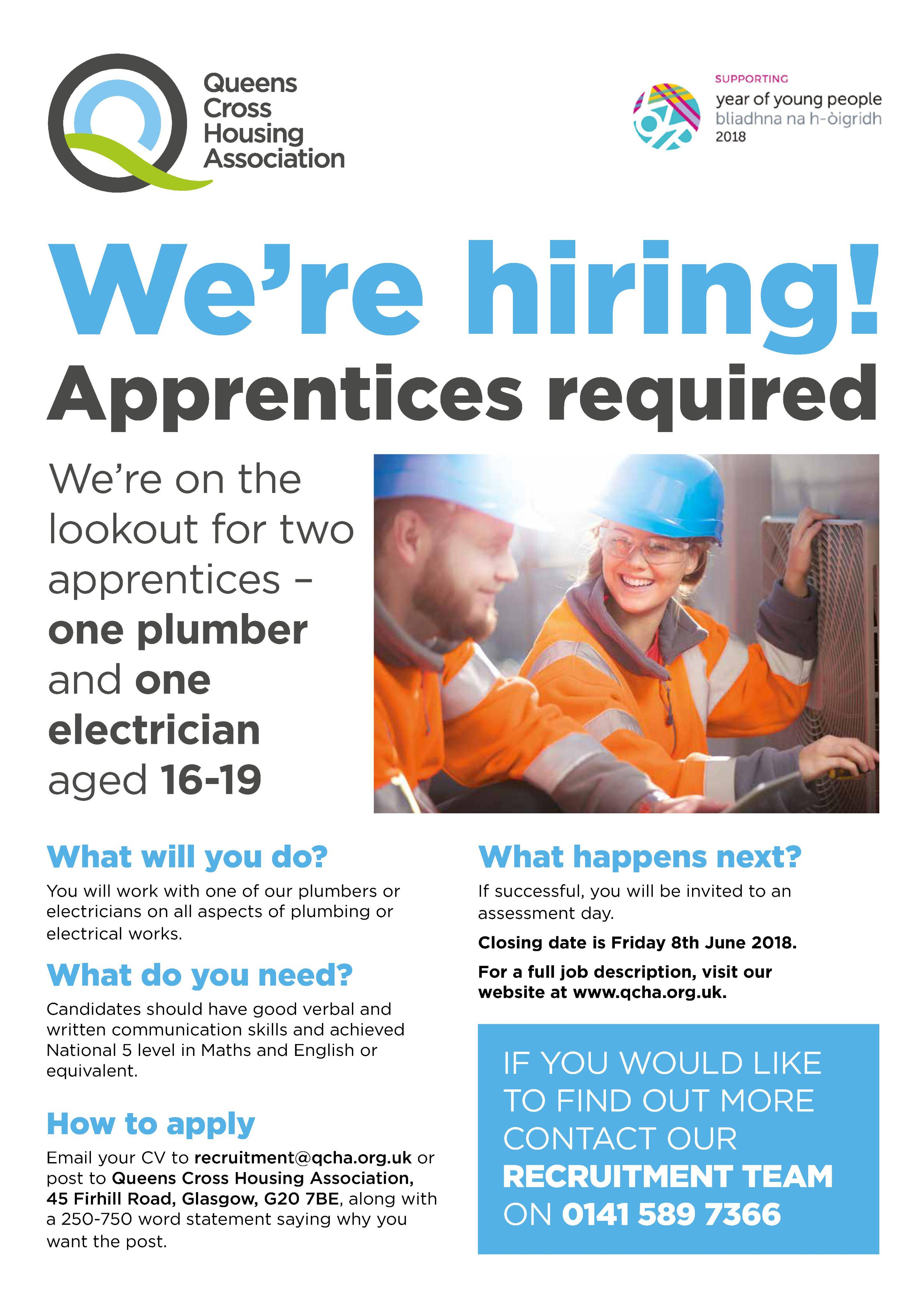 Queens Cross Housing on X: &ldquo;JOB VACANCIES 👩‍🔧👷‍♂️ We&rsquo;re on 