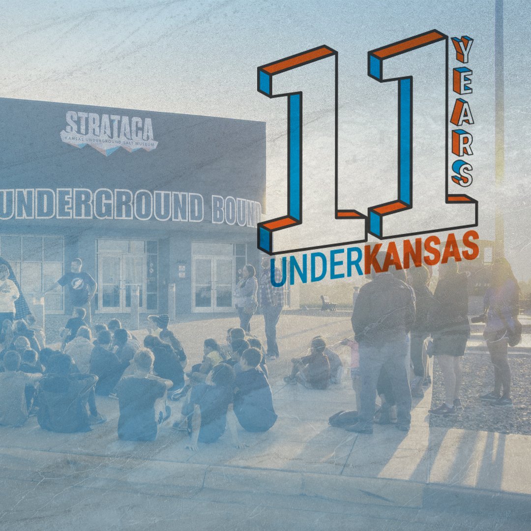 UnderKansas's tweet photo. Today, we celebrate 11 years #UnderKansas! To each guest, volunteer, and all of our staff THANK YOU! We are excited for the next 11 years. #Strataca #TravelKS #noplacelikeKS https://t.co/BDIiytQGOo