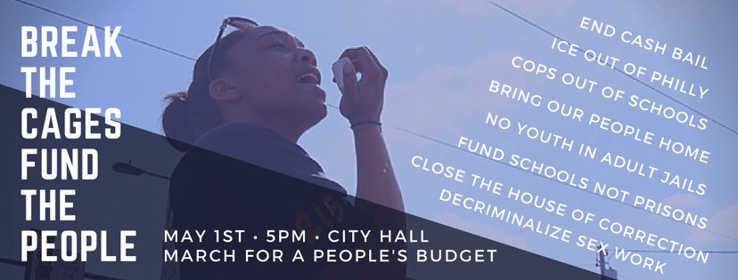 Vamos_Juntos_'s tweet photo. It's #MayDay everyone! If you're in #Philly we hope to see you at 5pm at #CityHall for our #BreakTheCages #FundThePeople rally against the criminalization of our people & more equitable funding! #Resist #ChingaLaMigra #iceoutofphilly #closethecreek https://t.co/oKhhWv0Qn4
