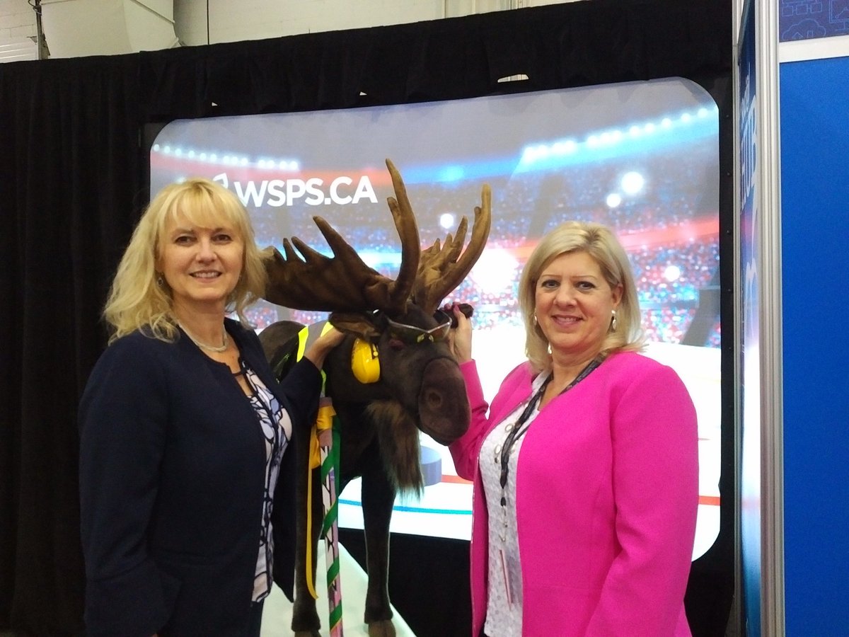 At <a href="/WSPS_NEWS/">Workplace Safety & Prevention Services</a> #PIP_Conf with Bruce the Safety Moose