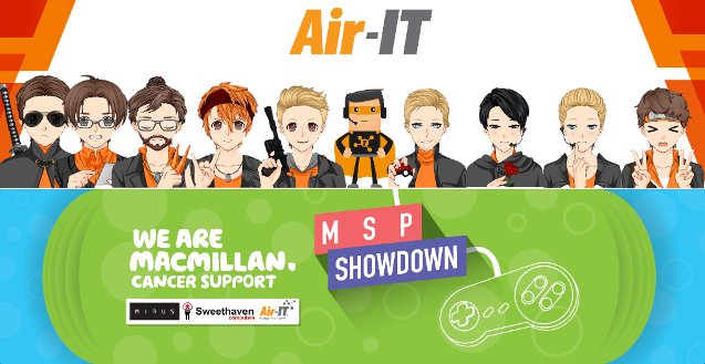 AirITLtd's tweet photo. This Saturday! Air-IT join forces with @mirusit and @SweethavenB2B to raise funds for @macmillancancer on May 5th! You can sponsor the team here >>>>https://t.co/QXcZo1oYud … Please give generously #CancerSupport https://t.co/MPNI1FBFi4