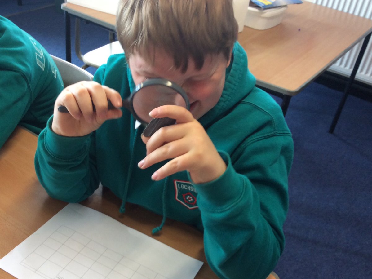 LochsidePS's tweet photo. P7K have been analysing rock samples and describing their characteristics #P7K https://t.co/ykrYCTCu3V