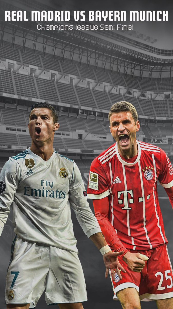 LH_Designs96's tweet photo. Real Madrid Vs Bayern Munich Champions League Semi Final 2nd leg 

Who will win and progress to the champions league final in Kiev? 

Retweet for Real Madrid to win 
Like for Bayern to win 

#championsleaguefinal #Bayern #RealMadrid  #madridbayern #Footygraphic https://t.co/QwvcV5Nl2G