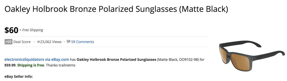 Deal of the day right here. Helllooo bit.ly/2I260X1 #Oakley #Summer #SlickDeals