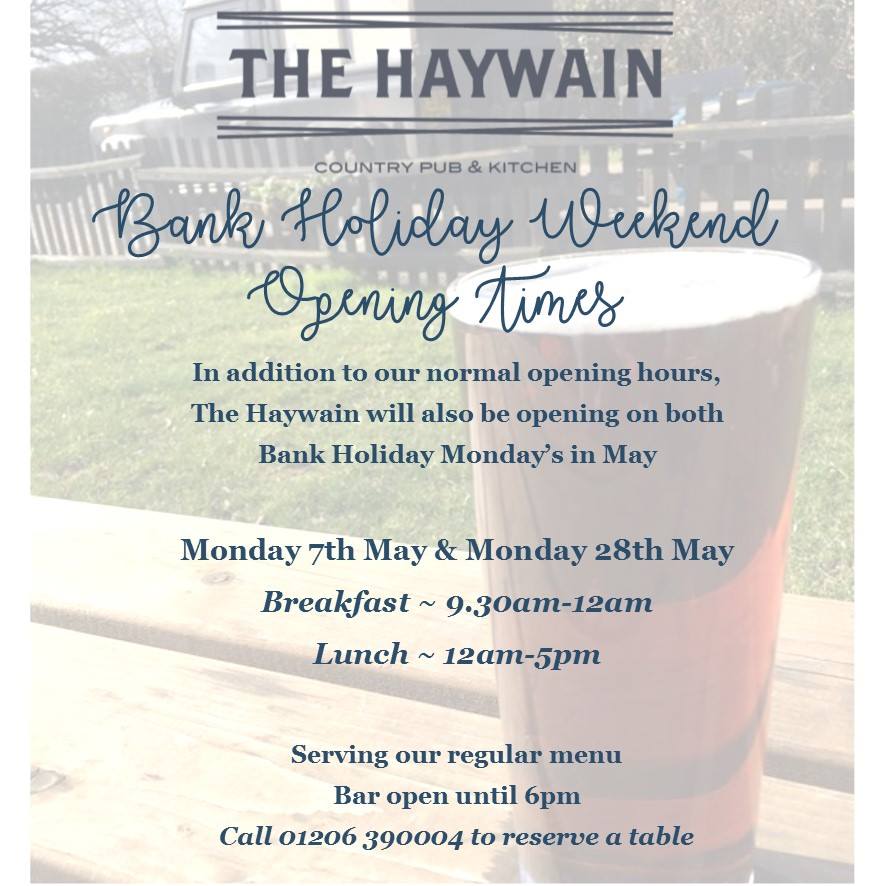 It is May 1st and hopefully the April showers are behind us! With sunshine on the forcast, join us this weekend in our beer garden to celebrate the #bankholidayweekend! #ToTheHaywain