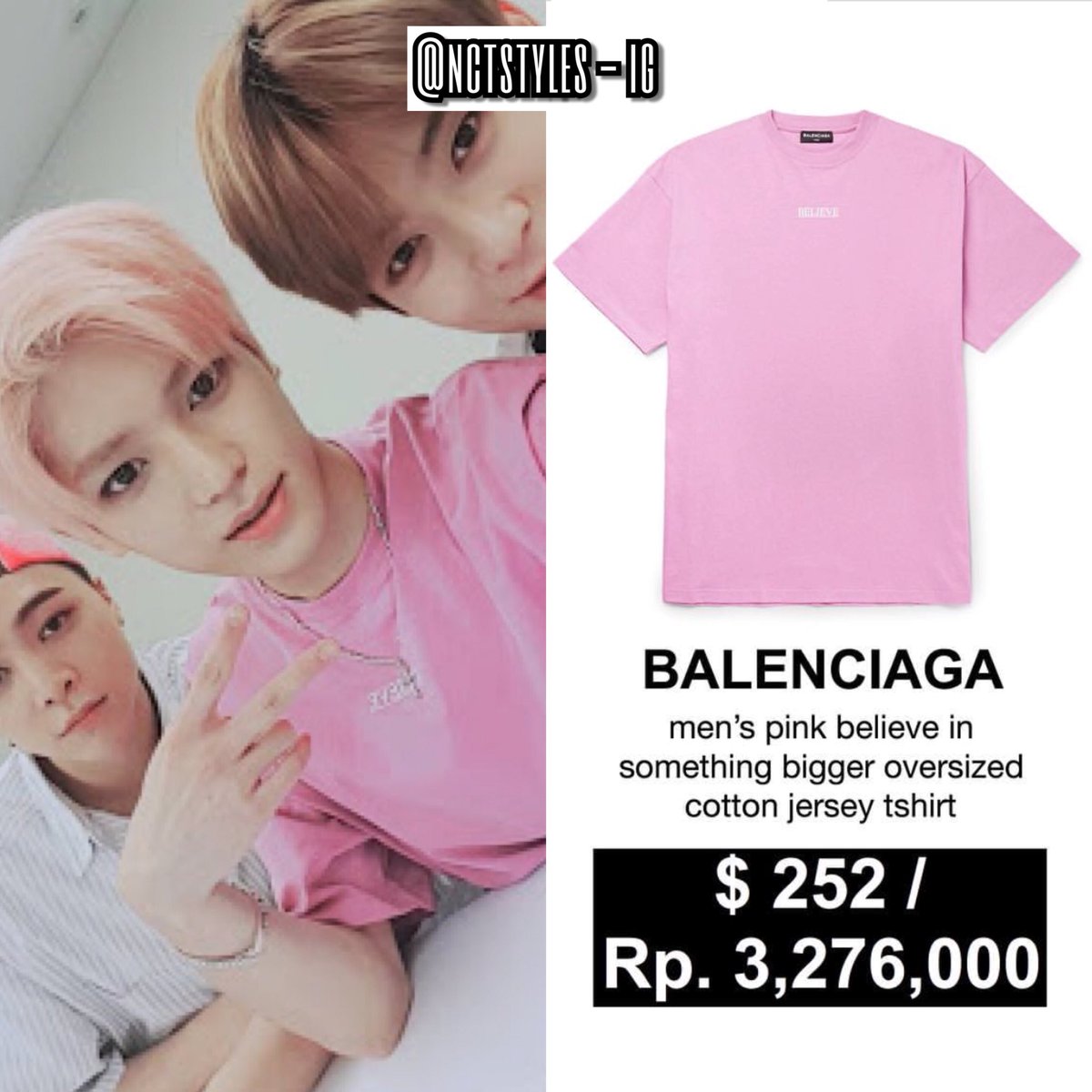 balenciaga believe t shirt