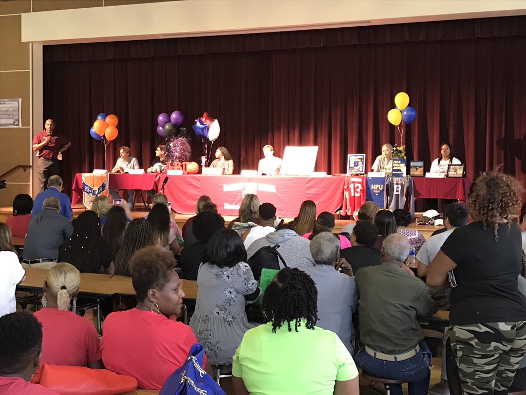 BHS athletes sign letters of intent today! Bailey Chapin-track- UT at Tyler, Andy Gilleland-BKB-Wayland Bapt. Univ., Peniah Waites-VB and BKB-Arl. Bapt., Ashley Hessler-VB-Howard Payne, Casey Harman-golf-Ranger, Alexa Nance-SB-Stephens.  So proud!
<a href="/bisdathletics/">Bastrop ISD Athletics</a> <a href="/BastropHigh/">Bastrop High School</a>
