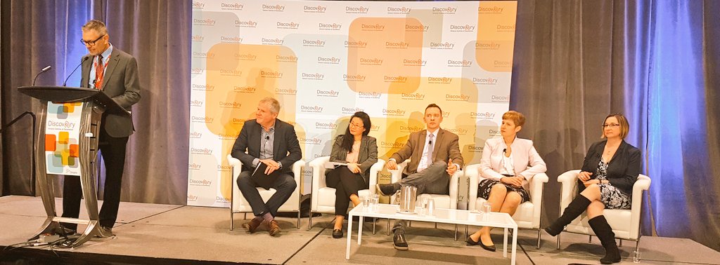 Next Generation Manufacturing Canada Panel under way #OCEdiscovery How do we ensure Canada becomes the world leader in Advanced Technologies in mfg and scale up for applications? How do we leverage our resources &amp; technologies to add value in the Canadian economy? @OCEinnovation