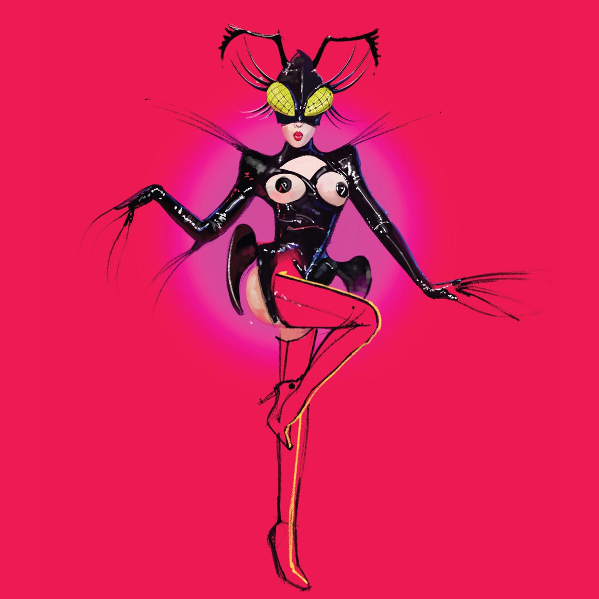 freakmonroe's tweet photo. “Thierry Mugler” by Me https://t.co/iJzenoFp1M