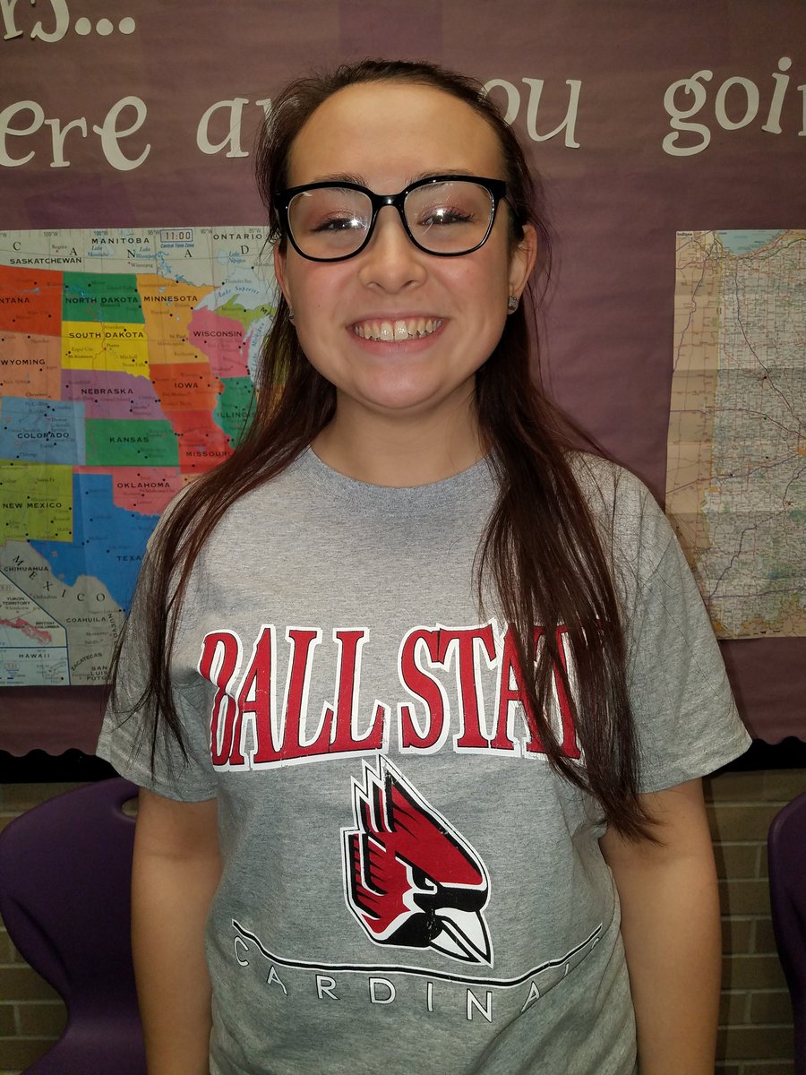 Congrats to <a href="/lana_michaels/">lana ☮️</a> on her decision to attend Ball State! #chirpchirp #CollegeDecisionDay <a href="/MC_2018_/">Class of 2018</a> <a href="/Central_MCS/">Principal Walker</a>