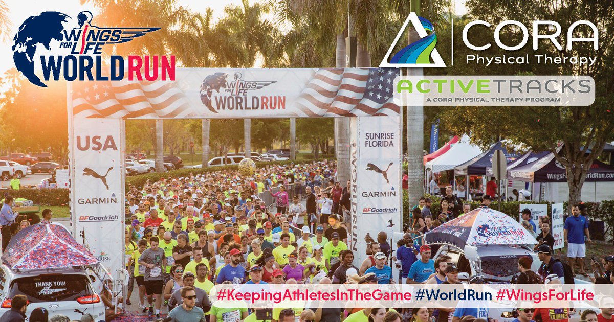 CORAPTherapy's tweet image. It&apos;s @WFLWorldRun race week and the forecast calls for 🌴 and  ☀️ weather. #spinalcordresearch #wingsforlife

Register here: win.gs/2rcW3vn.