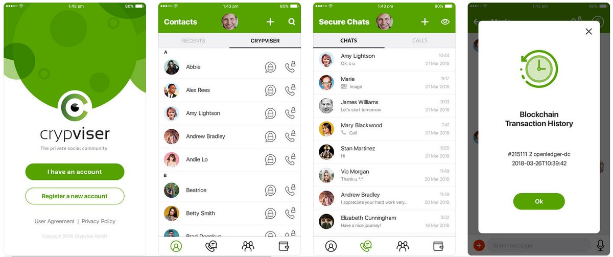 crypviser's tweet image. Crypviser is the First Instant Messaging App to Integrate Blockchain Technology, Decentralised, Cryptocurrency Wallet and Unblockable. This indeed a new "David and Goliath" story by @maxkeiser , a famous blockchain expert and blogger.
More: maxkeiser.com/2018/05/german…
#crypviser