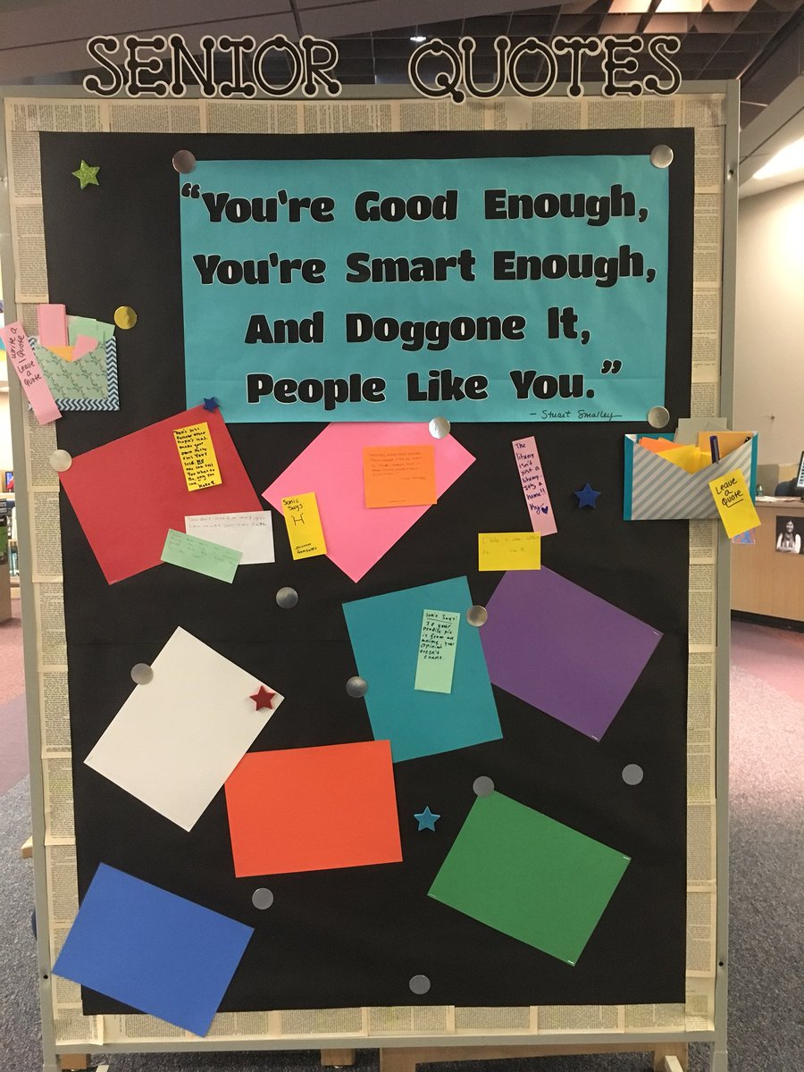 SENIORS, Come to the library to display your senior quote! We have some good ones already! #hawkyeah #pfisdlibraries <a href="/hhsmmxviii/">HHS C/O '18</a> <a href="/HHS_HypeCrew/">Hype Crew</a> <a href="/HawkNationHHS/">HawkNation Principal</a>