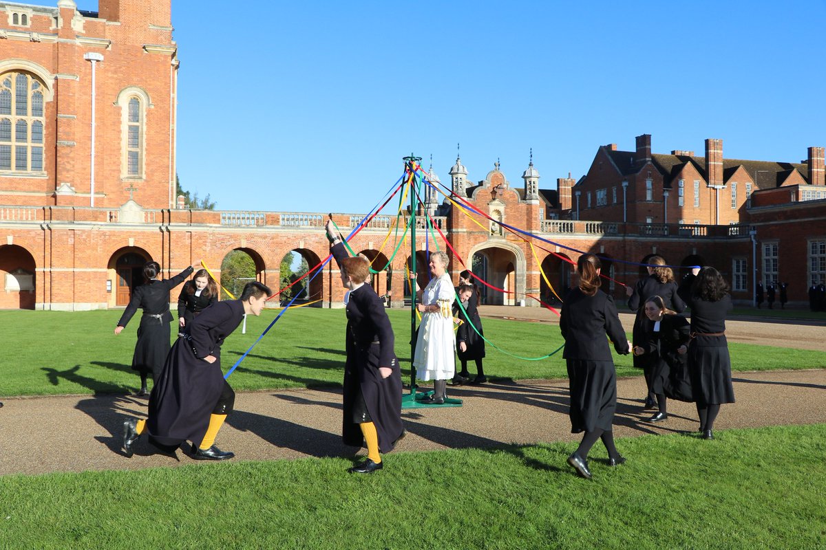 This morning pupils were up early for the May Day Madrigals in the Quad. This ancient tradition is celebrated across the country and includes dancing, singing and other festivities.