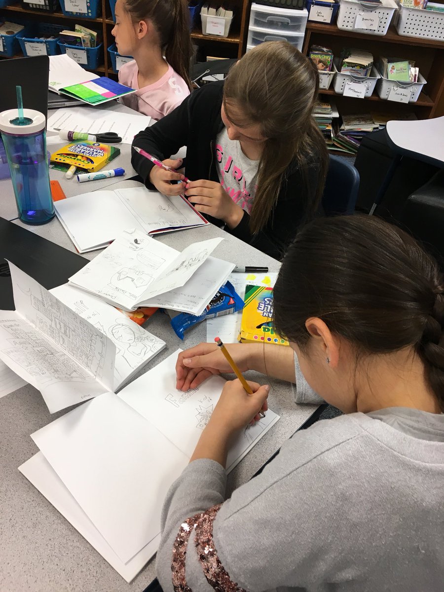 sfillner's tweet photo. Some Ss are moving on to final draft publications of their own books! Such an exciting and nervous time for them because they want to do well and only get 1 book 😳😍👍 #stuvoice #weRwriting #WeRcreators https://t.co/8xRMvmQN1M