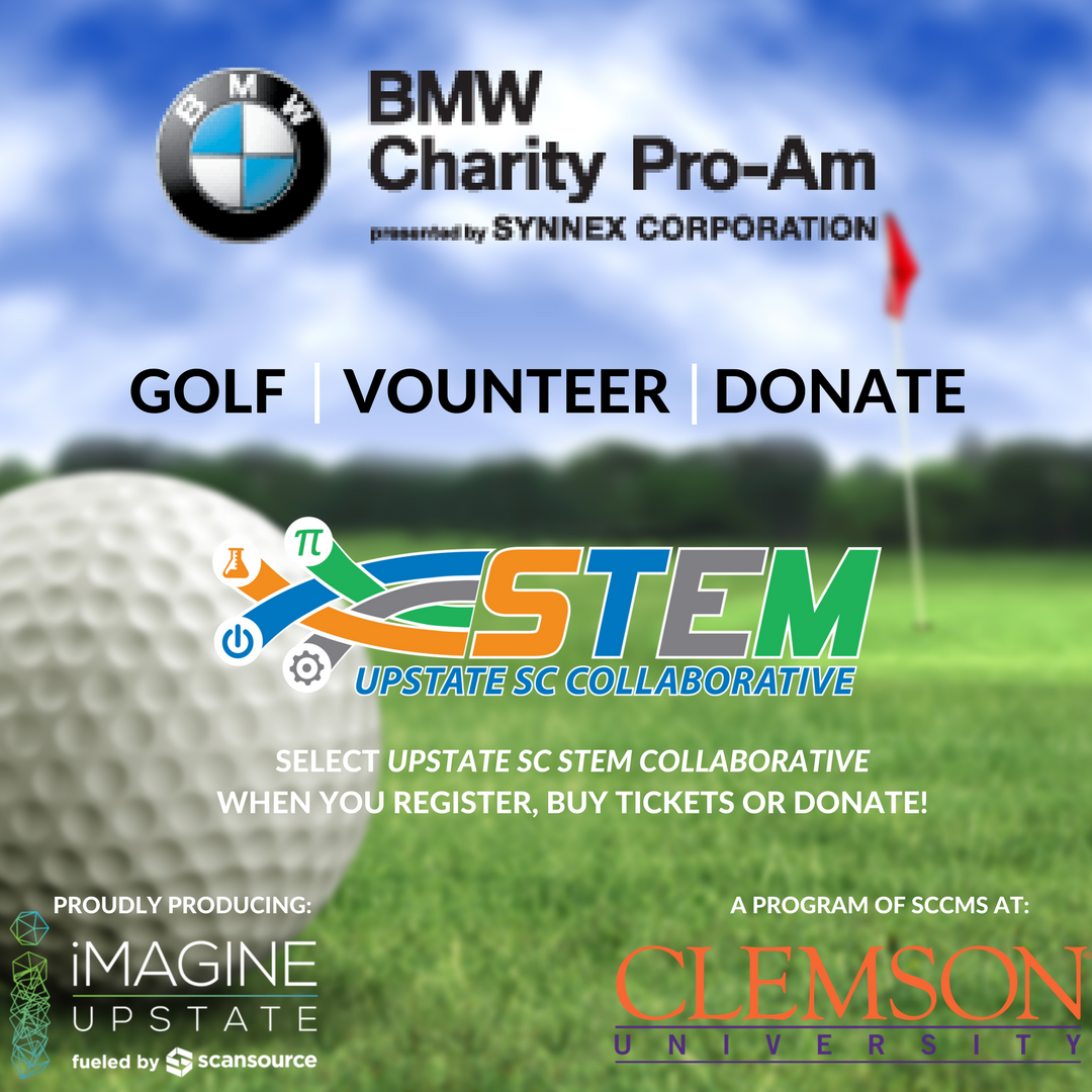 imagineupstate's tweet photo. Whether you volunteer, buy tickets or take part in the Birdies for Charity contest—you can support iMAGINE Upstate & The Upstate SC Collaborative through the BMW Charity Pro-Am May 14-20! https://t.co/WkJrufHE79
•
•
#imagineupstate #upstatescstem #stemeducation #BMWCharityProAm https://t.co/rp1oHoiDPl