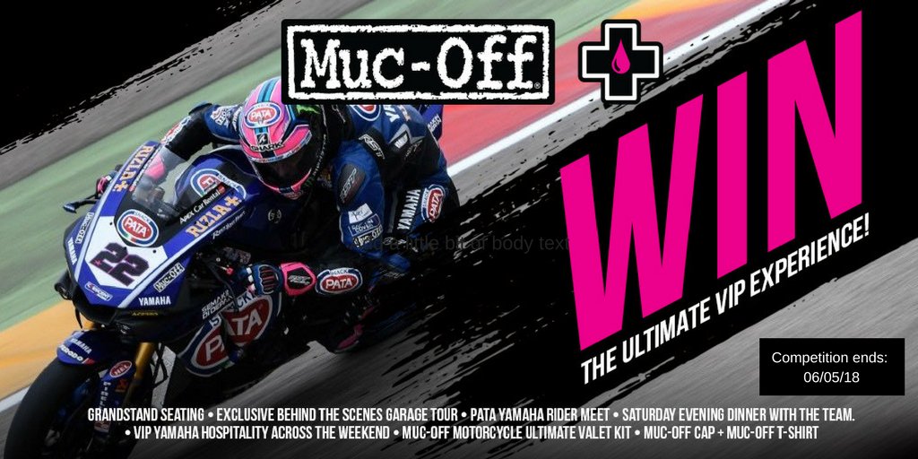 COMPETITION TIME! We've got a pair of exclusive VIP tickets to give away to the Donington <a href="/WorldSBK/">WorldSBK</a> race weekend on 25-27th May. To enter simply RT and reply with your answer: Which TWO riders race for the @PataYamahaWSBK team this year? T&amp;C's: bit.ly/2HKeAGs #win