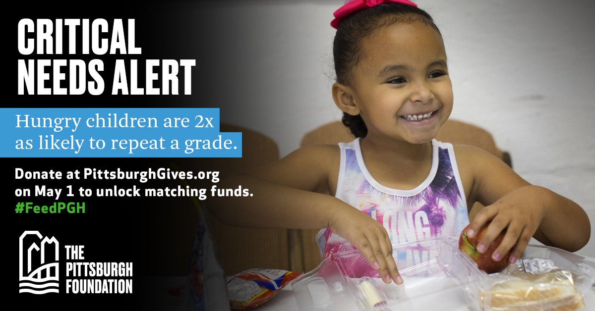 EECM_Pittsburgh's tweet photo. TODAY IS THE DAY! Your donation will be matched to help end hunger in Pittsburgh! Donate here: https://t.co/DBagpQe1Jh

#FeedPGH # CriticalNeedsAlert #EECM https://t.co/QVM2kQjRAQ
