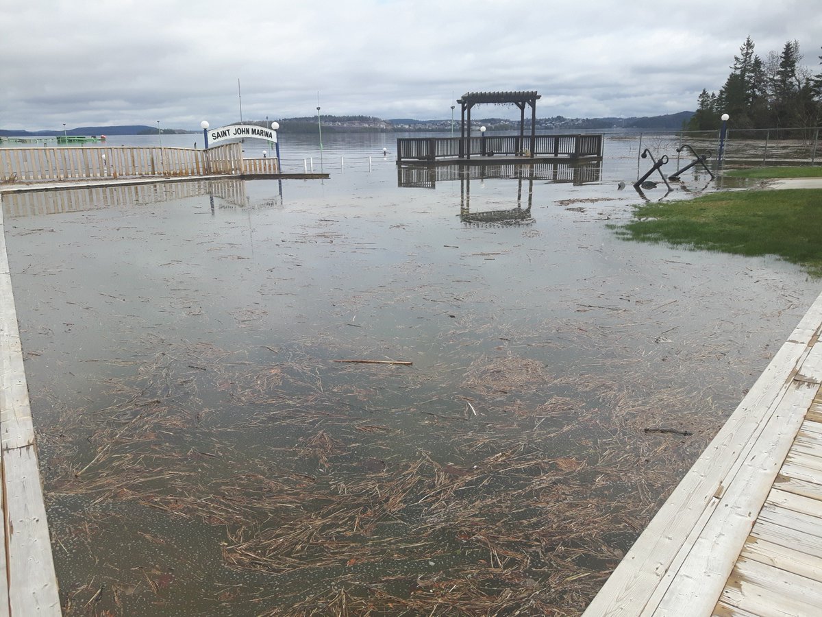 SAINT JOHN MARINA RESTAURANT IS CLOSING!
We are closing the restaurant today May 1st, due to the high flood waters, we will post an update tomorrow on the water levels.  Sorry for any inconvenience and we appreciate your support.  PLEASE SHARE!
