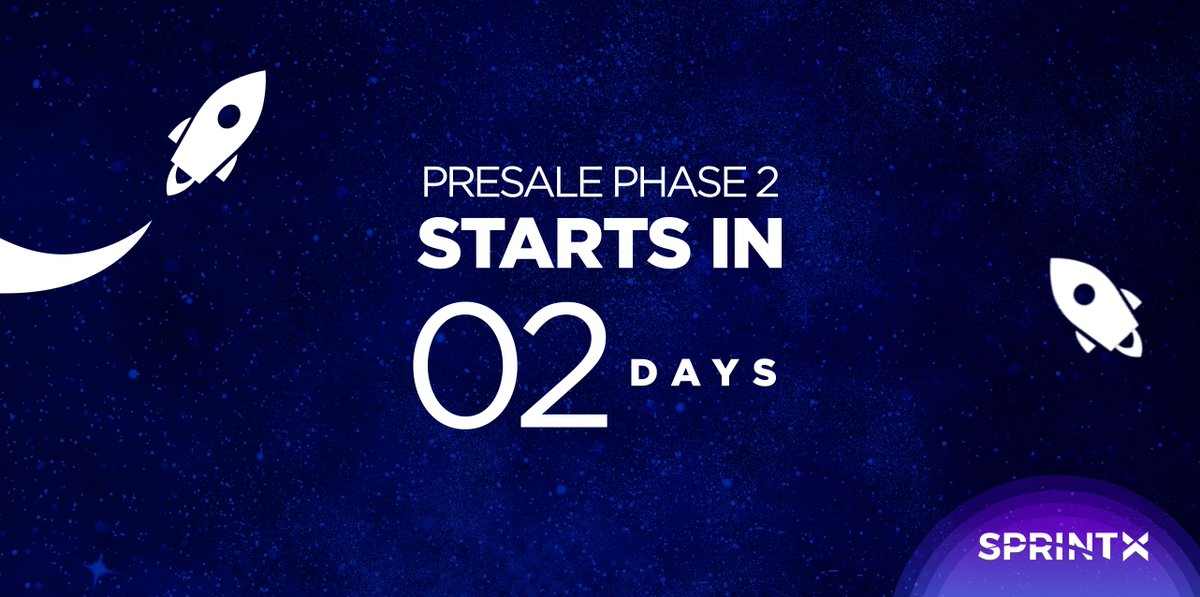 SprintxICOMaker's tweet photo. 🚨ICO Phase2 starts in just 2 days! Don't miss out the opportunity to get 25% Bonus tokens!🚨
🚀There is still time left to #whitelist: https://t.co/1GbKnRttF4🚀

#LetsMakeItReal🚀

#Cryptocurrency #Crypto #ICO #Startups #Blockchain #Bitcoin #eth #sprintx #bounty #today #mayday https://t.co/jQt59Db5je