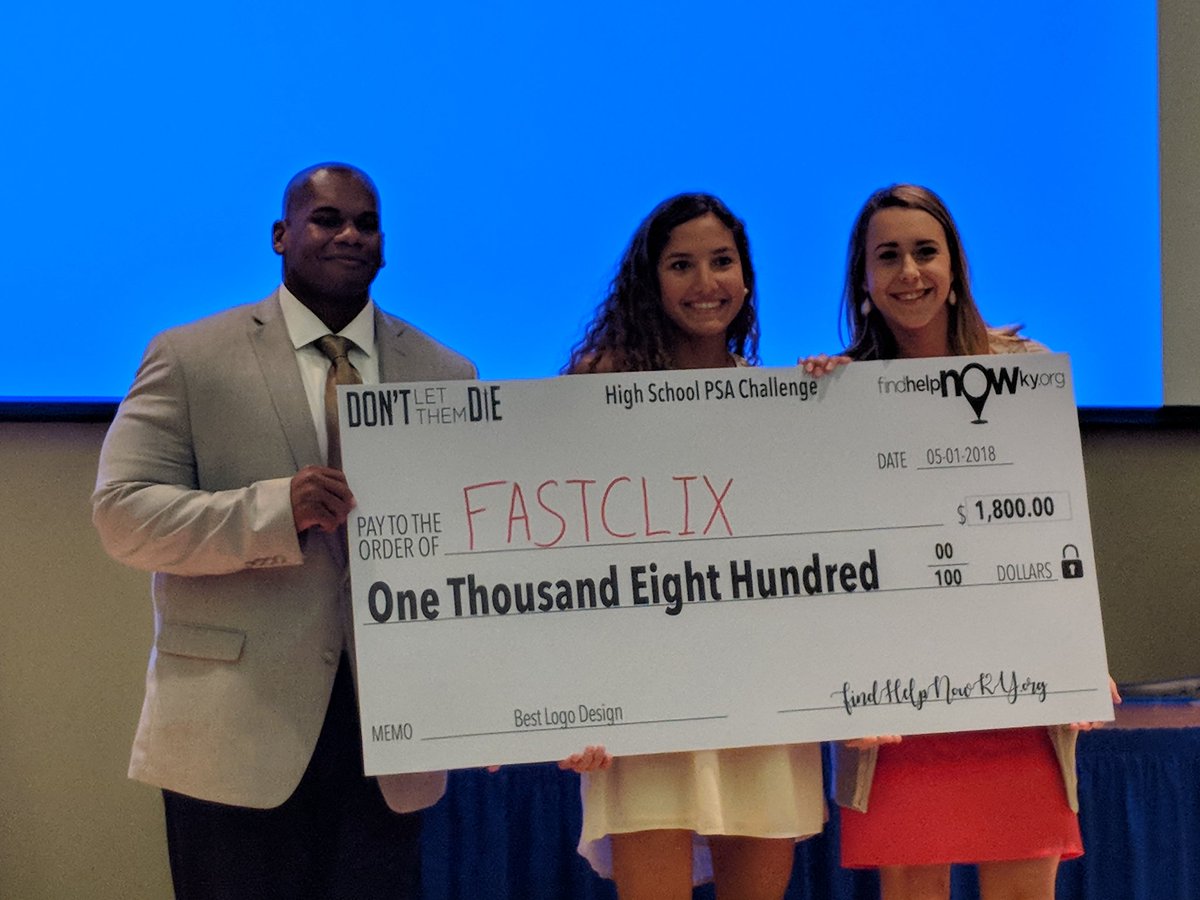 UKCPH's tweet photo. Congratulations to teams for best radio ad - STOP club @GravesCo, social media - @JCTCJessamine, billboard ad - Rockcastle Rockets , TV ad - MARE @shalouisville, and logo - Fast Clix @shalouisville! #KIPRC #DontLetThemDie https://t.co/fktJUIhRFB #uk4ky #publichealth https://t.co/YvbBAa02Ep