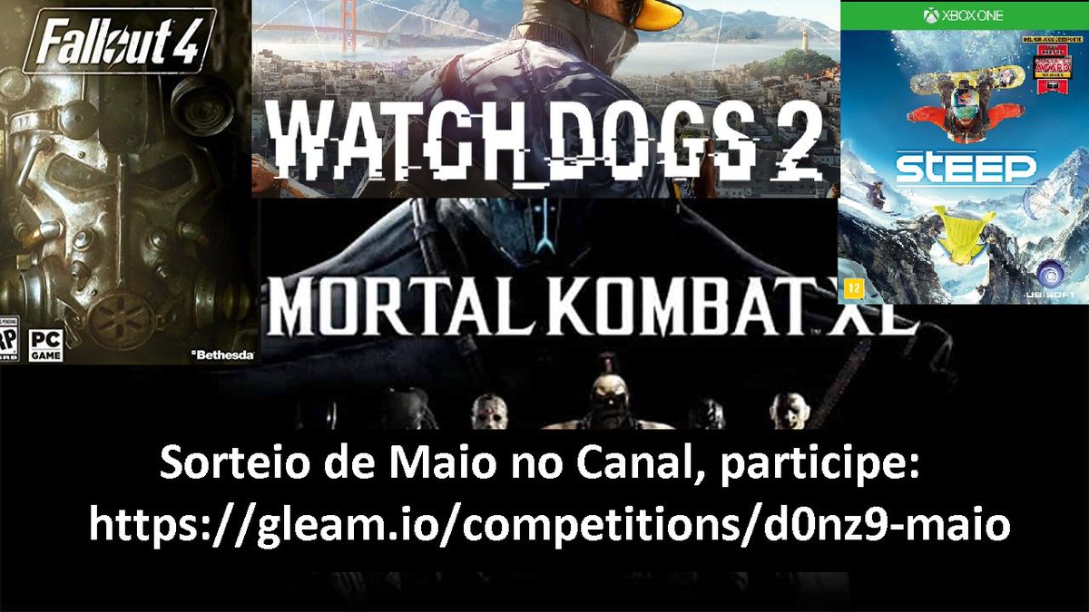 ArnaldoDK's tweet photo. Quer ganhar um Watch Dogs 2+ Mortal Kombat XL+ Fallout 4+ Steep+BF1? Participe do Sorteio de Maio do Canal, Acesse o Link Abaixo e concorra! É GRÀTIS, RT essa mensagem e cumpra os objetivos para concorrer, Acesse:
https://t.co/i5qWxMbzb7 https://t.co/owguVOwuN0