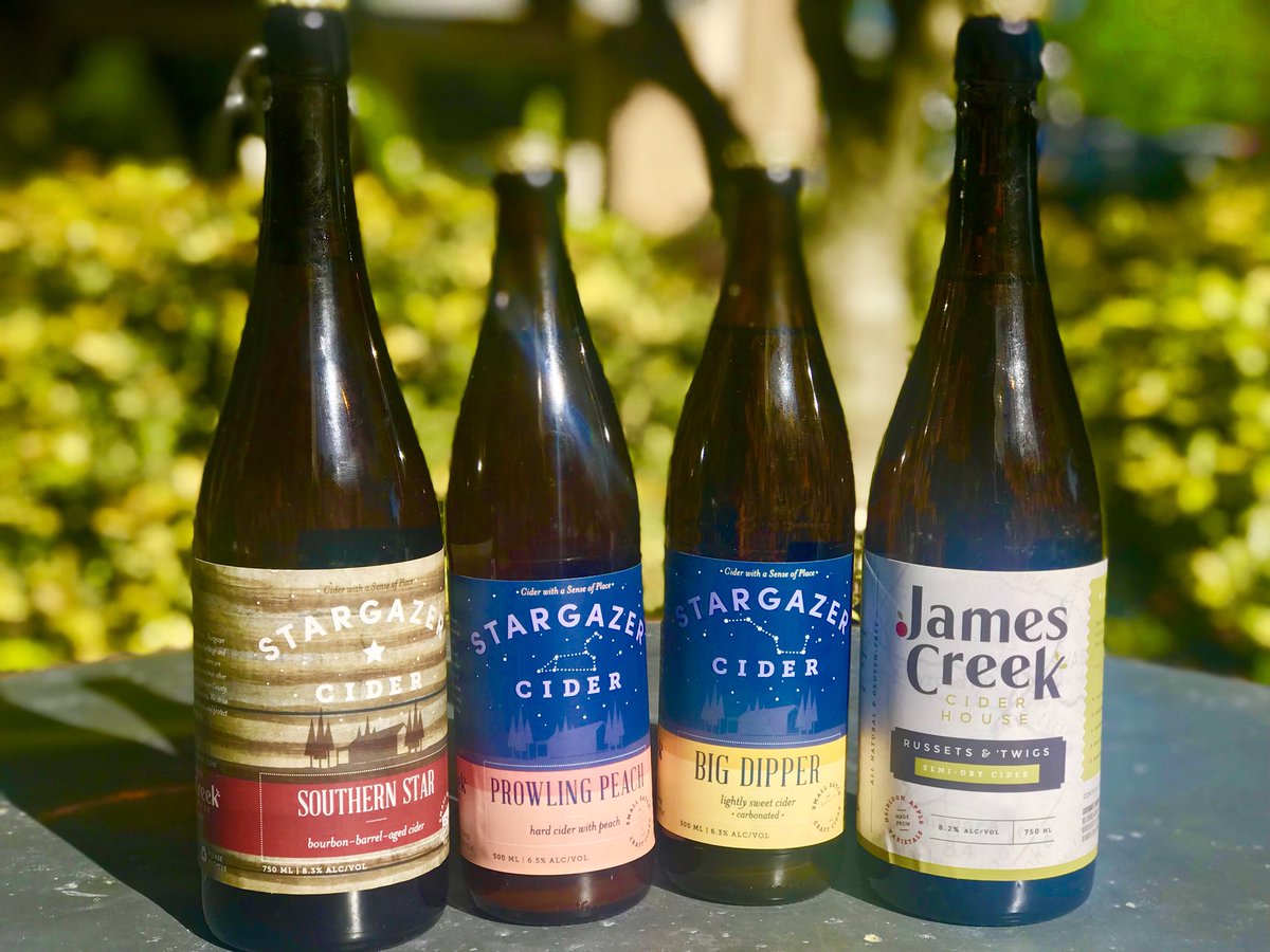 We are very excited to now serve <a href="/JamesCreekCider/">Anderson Cooper</a> line of premium craft ciders using Southern Heirloom &amp; cider apple varieties grown here in NC! We couldn’t be proud of such a great product and the amazing people behind it! #NationalSmallBusinessWeek <a href="/ourstatemag/">Our State Magazine</a> <a href="/BestofDurham/">Durham Picks</a>