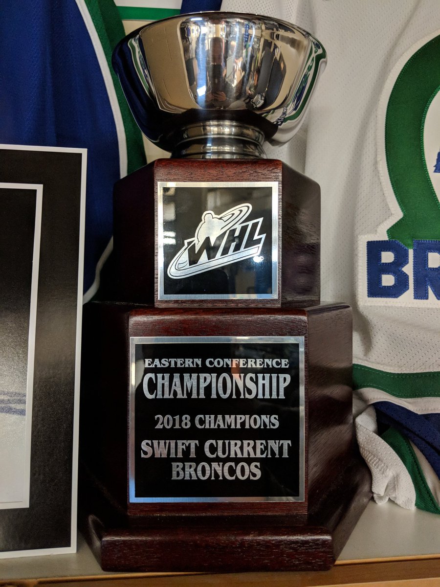 Our latest addition to the Bronco office! #WHLPlayoffs #OurTeamOurTown