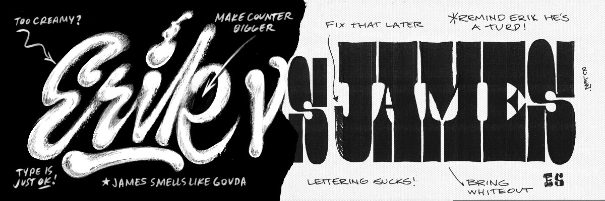 ErikMarinovich's tweet image. New Workshop!!! Mr. @OHnoTypeCo and I will be collab-teaching a 2 day 
workshop at @coopertypewest on 6-23/24. It'll be one for the books so don't miss it: coopertype.org/event/erik_vs_…