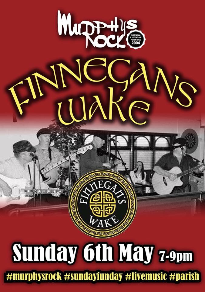 MurphysRockBar's tweet photo. 🍀🍀🍀 FINNEGANS WAKE Live in Murphys Rock Bar .. Sunday 6th May ....
#longweekend #irish #shamrock #craic #ceol #parish #murphysrockbar #13yearsandcounting 🍀🍀🍀 https://t.co/TruZPg8yRI