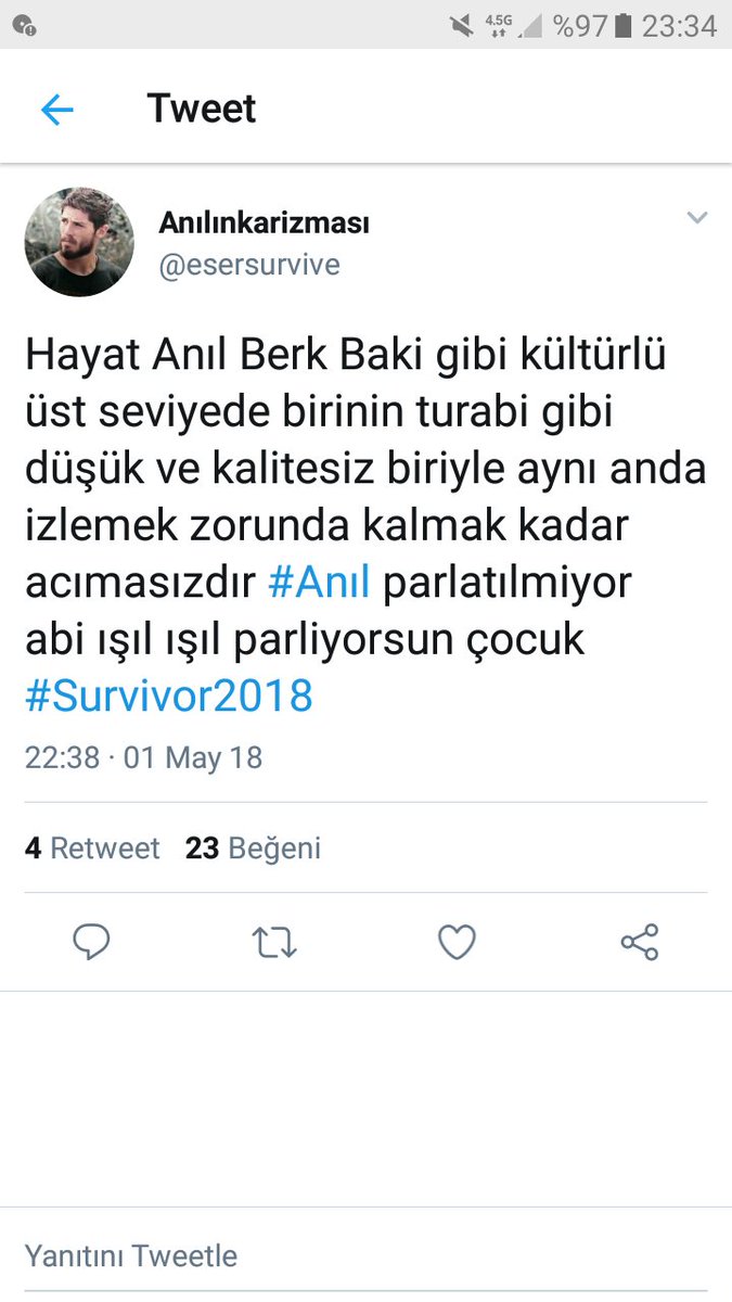 Böyle düşünen insanları sevmiyorum yazık..Turabi degil sen utan böyle bir düşüncede olduğun icin. Turabiyi normalde sevmem ama böyle küçük düşürmeyece karşı çıkarım kim olursa olsun 🖓🖓 #ademkilicci #survivor2018 #TurabiÇamkıran #AKFC