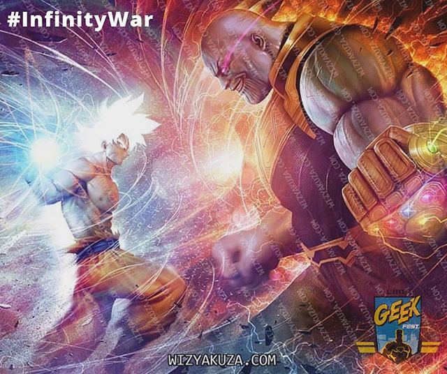 LimaGeekFest's tweet photo. Gokú también quiere ser parte del #hype #InfinityWar Arte por @wizyakuza https://t.co/NeaM1KgaTg