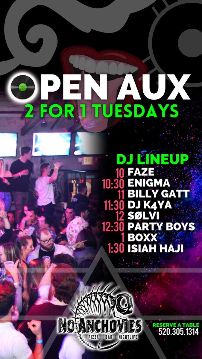 IsiahHaji's tweet image. #OpenAux tuesdays? You already know whats up 🤟 

Come for the drinks. Stay for the pizza. Live for the #music!