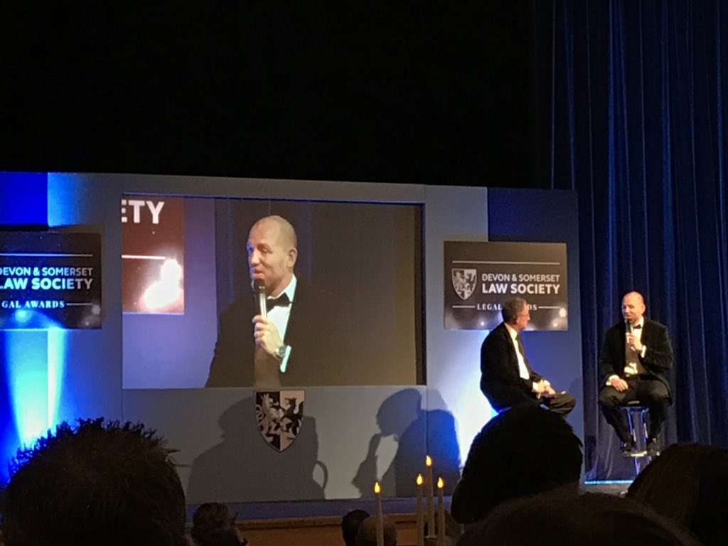 Fascinating Q&amp;A with <a href="/miketindall13/">Mike Tindall</a> at #DASLSLegalawards tonight. #nosejob #inspirational