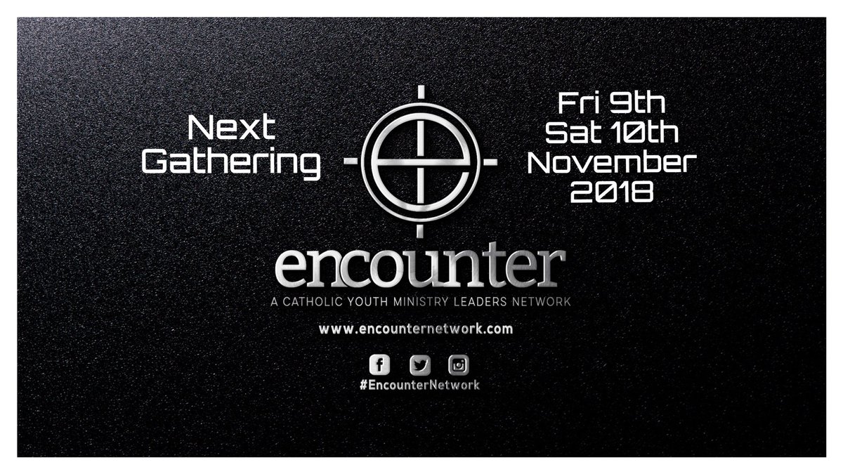 EncounterNetwrk's tweet photo. Encounter Network’s next gathering is Fri 9th & Sat 10th of Nov 2018. More details to follow, keep your eye on our website & social media accounts. https://t.co/XADQynLpHj #EncounterNetwork #EncounterNetwork4th #EN4th https://t.co/07FVF1uD4i