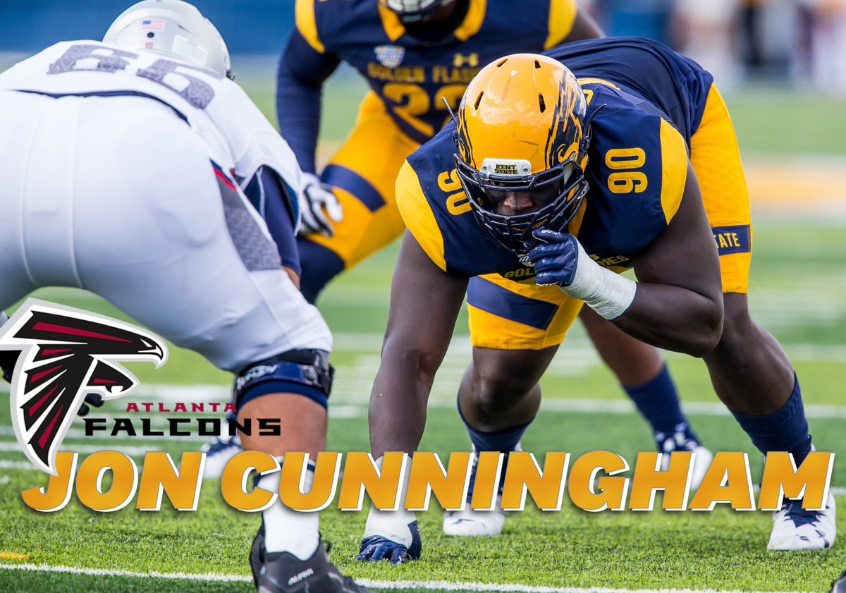 KentStAthletics's tweet photo. Congratulations to Jon Cunningham on signing with the Atlanta Falcons https://t.co/nSmGGOYFmc