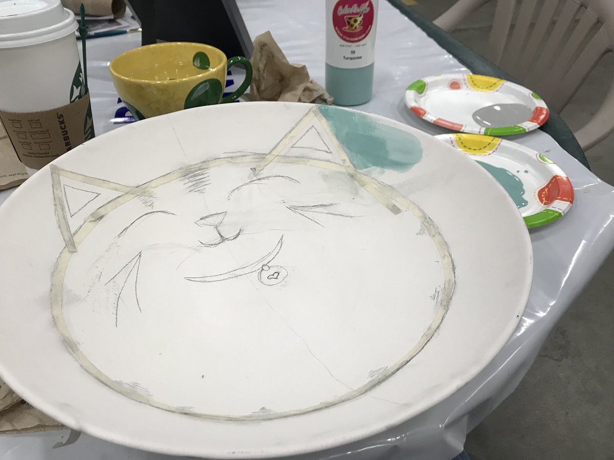 DallasFlexhaug's tweet image. Not exactly the cat’s a**, but it was a lot of fun to paint! Empty Bowl fundraising auction kicks off May 24 for @CalgaryFoodBank . #FeedYYC #BowlsYYC @GlobalCalgary @global_leslie