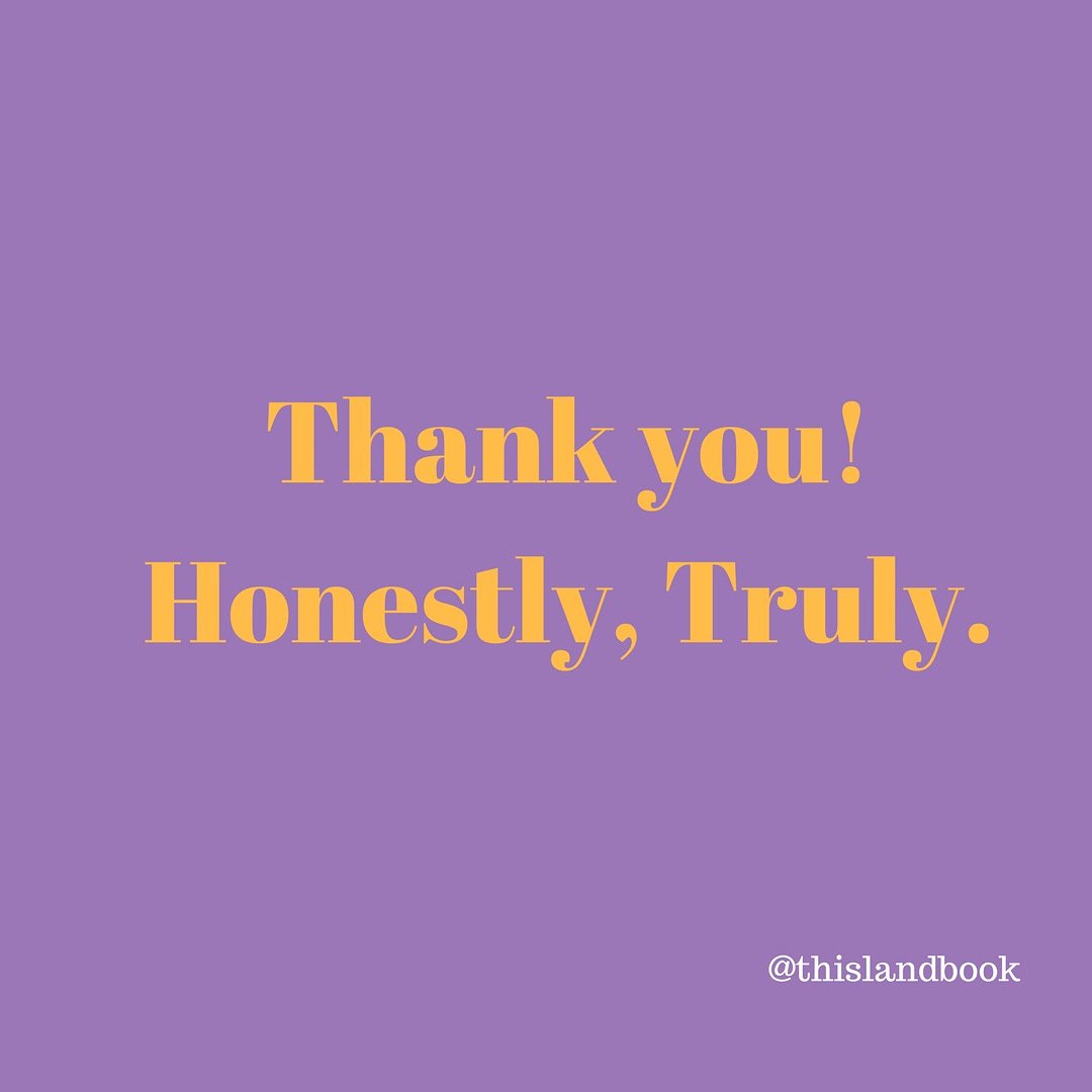 ThisLandBook's tweet photo. It's National Honesty Day. In the spirit of transparency, we would like to let you all know how grateful we are for you. 

#NationalHonestyDay #FreedomThroughEmpathy #WeAreWithAmina https://t.co/Kf4AoO2Lnd