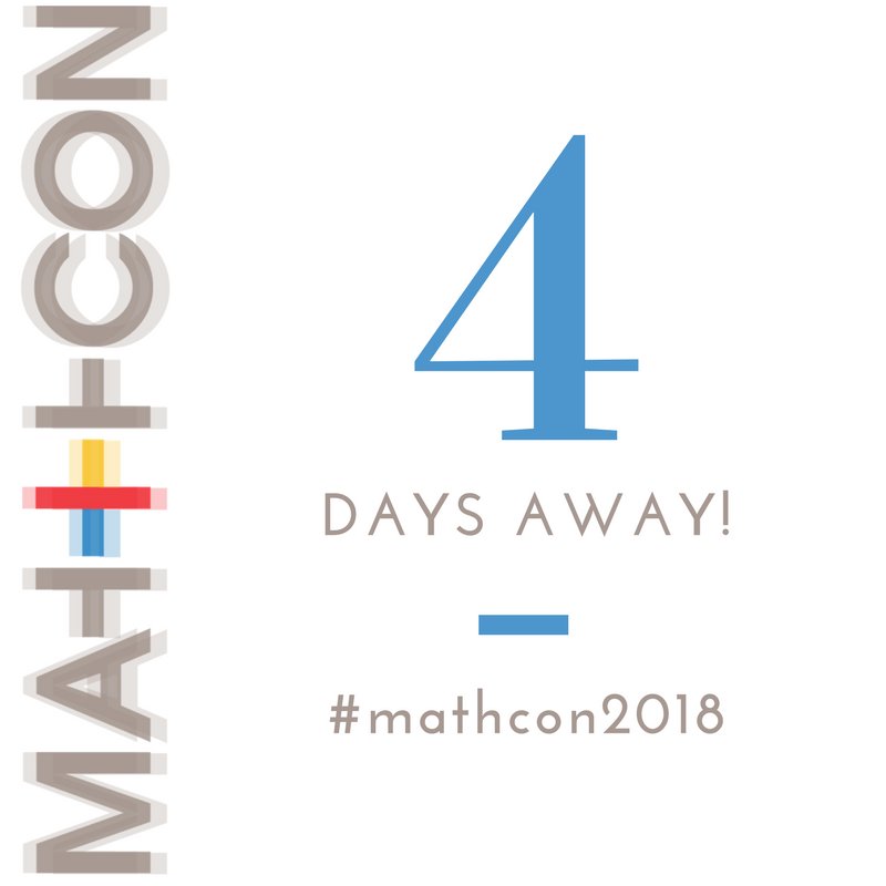 MathCON's tweet image. #MathCON2018 will be held at the UIC Forum in Chicago, IL in 4 DAYS!