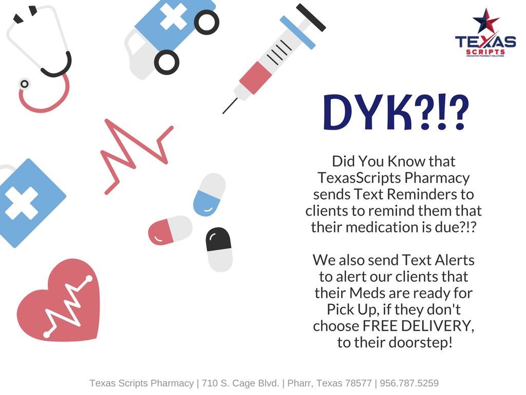 TexasScripts's tweet image. #TexasScripts #FreeDelivery #ValleyWide #HomeOrOffice