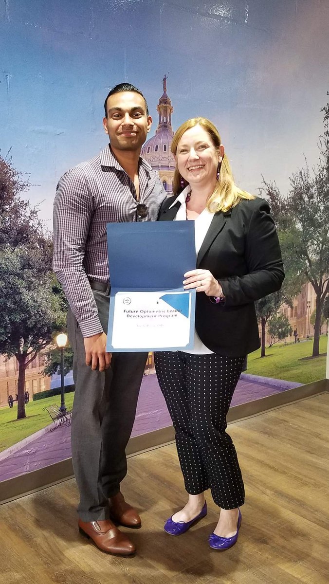 EvolutionaryEye's tweet image. @evolutionaryeyecare is proud of Dr. Pillai for being one of the Future Optometric Leaders for the Texas Optometric Association this year!  #TOA #Leadership #FutureofOptometry