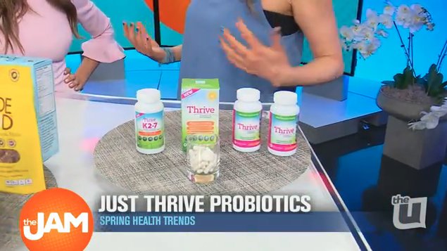 JustThriveHlth's tweet photo. From snacks to cocktails! @TheJamTVShow checks out "Spring #HealthTrends" (including #ThriveProbiotic and #JustThriveVitaminK27 😮😊) with nutrition expert Andrea of @NaturallySavvy > WATCH: https://t.co/zvjph799k2
#tiptuesday #springtrends #inthenews #healthtips https://t.co/MnaWd5px2P