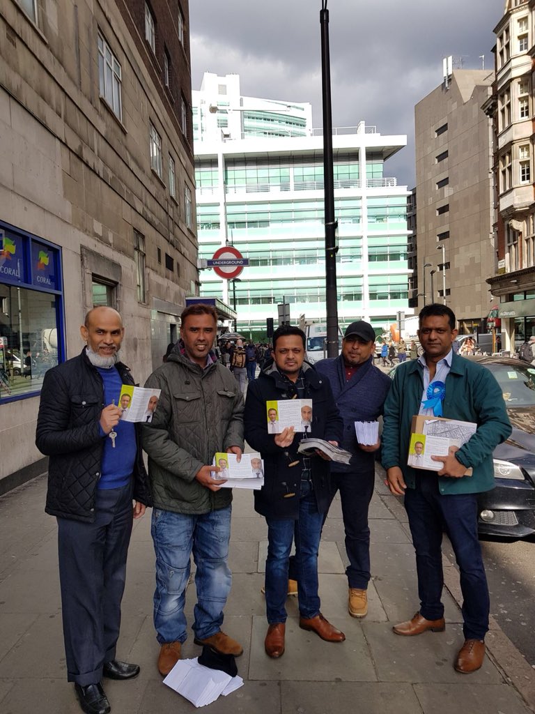 CamdenTories's tweet photo. Bloomsbury Conservative team Shahin Ahmed, Abdul Malique and Paul Tavares our campaigning for a Cleaner Greener Safer Camden. https://t.co/HGBs8J0BCF