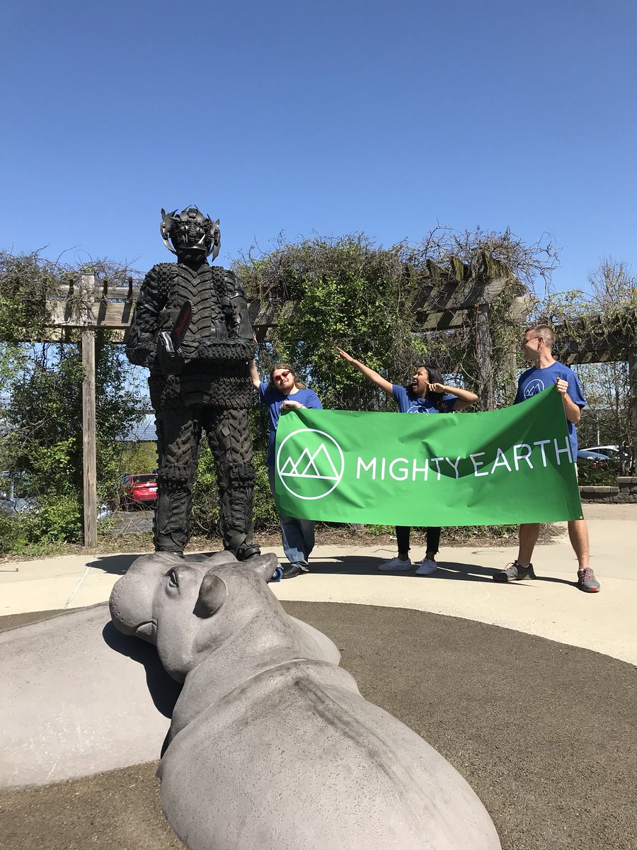 thetiremonster's tweet photo. Want to make sure your tires aren’t causing deforestation? So do I! I’m at the @cincinnatizoo with my @standmighty pit crew to teach fellow Ohioan’s about the impact of deforestation. Help me tell @goodyear to hold their current suppliers accountable for #DrivingDeforestation. https://t.co/j1fmIat7Cq